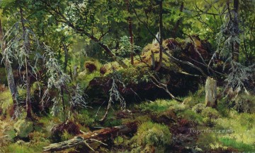 ramas paisaje clásico bosque Ivan Ivanovich Pinturas al óleo